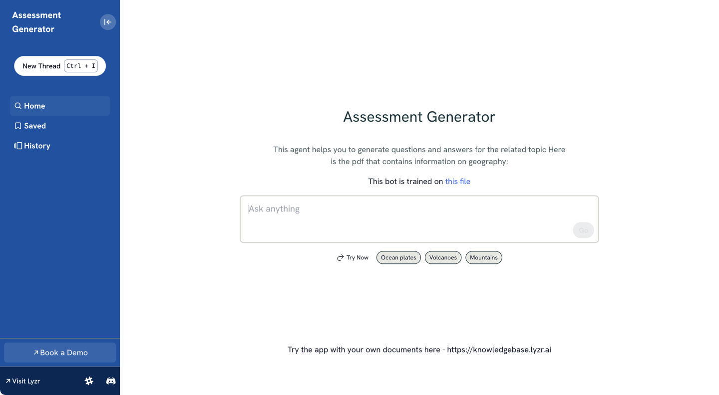AI for Ed-Tech 4 assessmentgenerator screenshot