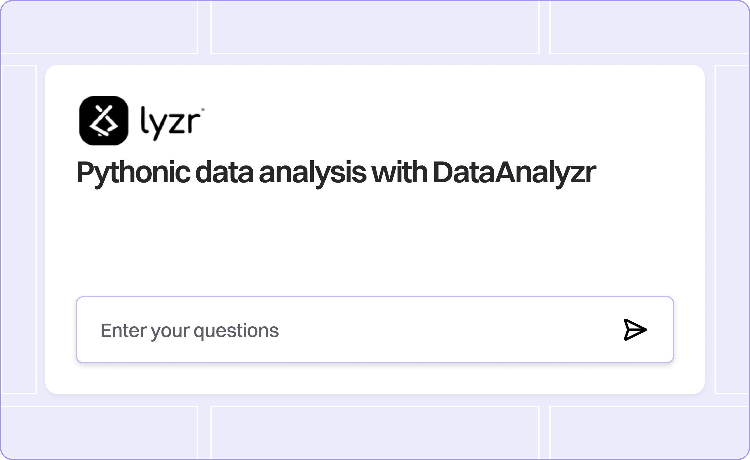Data Analyzer 31 ask your questions