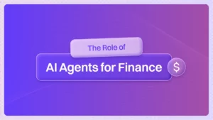 Role of AI Agents for Finance 1
