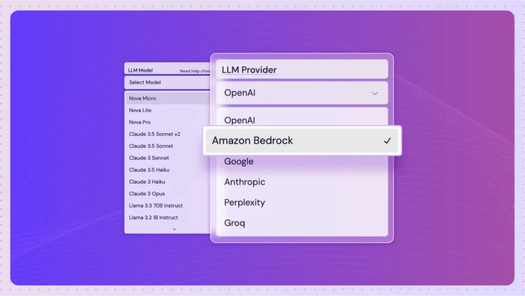 Amazon Bedrock in Lyzr