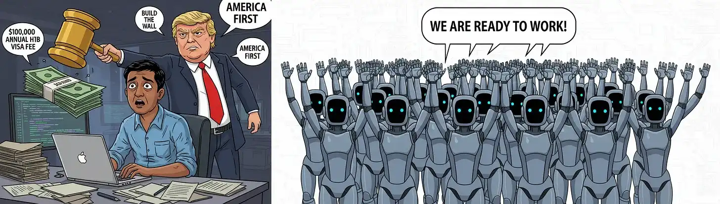 Founders Corner 4 Trumps 100000 H 1B Strengthens the Case for AI Agents compressed