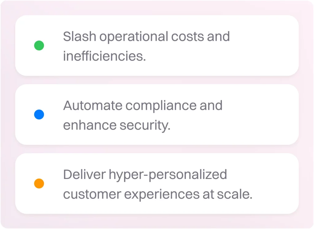 Build autonomous fintech operations with AI