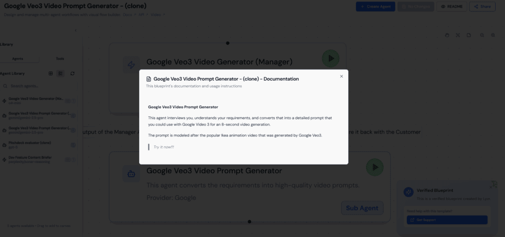 How to use Orchestration Templates (Blueprints) in Lyzr Agent Studio 6 image 15