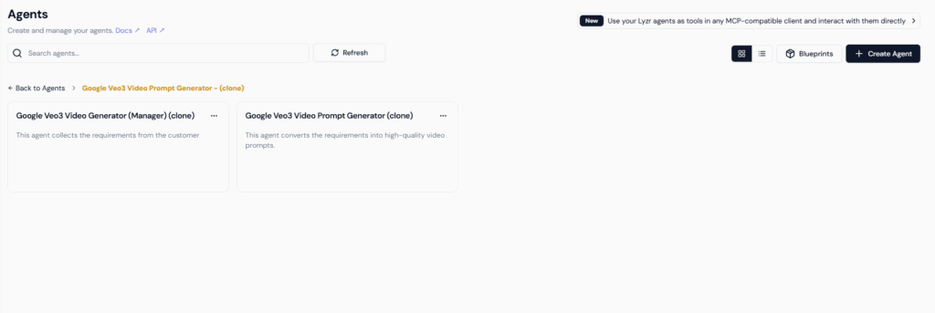 How to use Orchestration Templates (Blueprints) in Lyzr Agent Studio 5 image 16