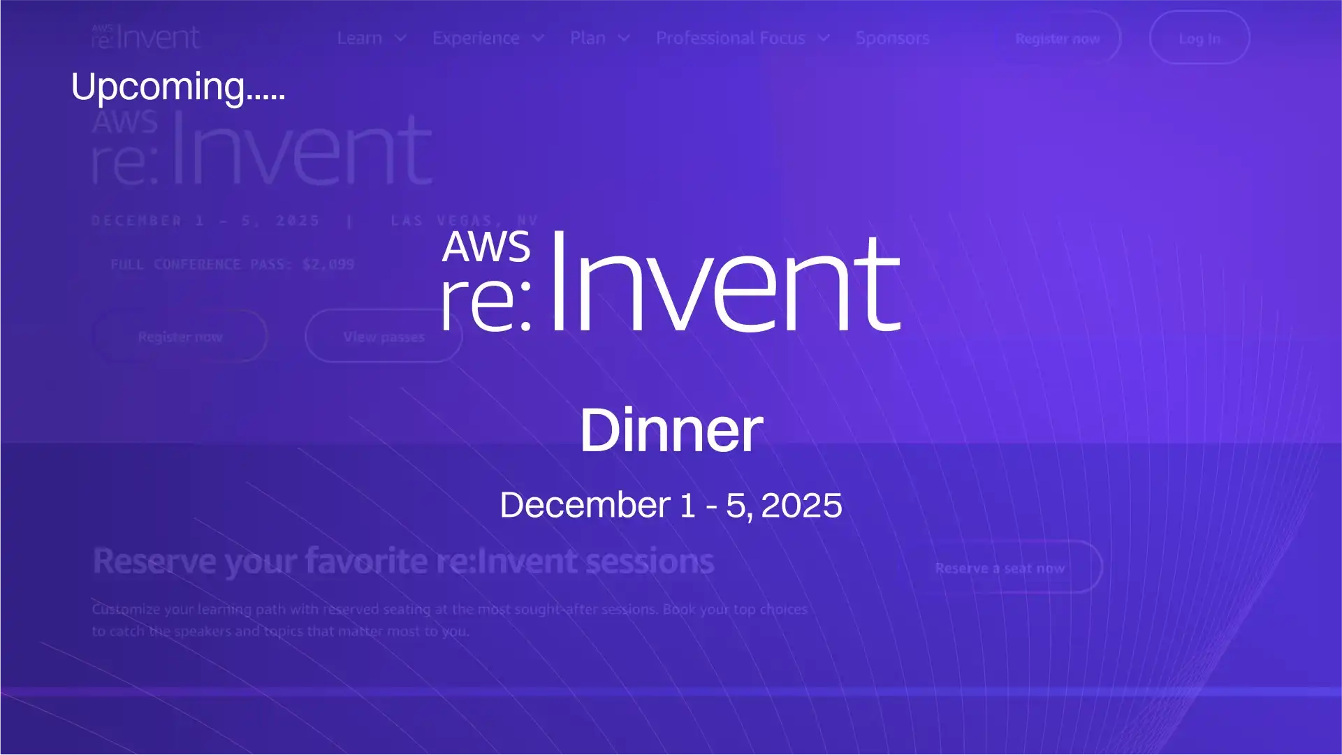 AWS reinvent dinner compressed