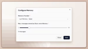 Memory Management in Lyzr Agent Studio