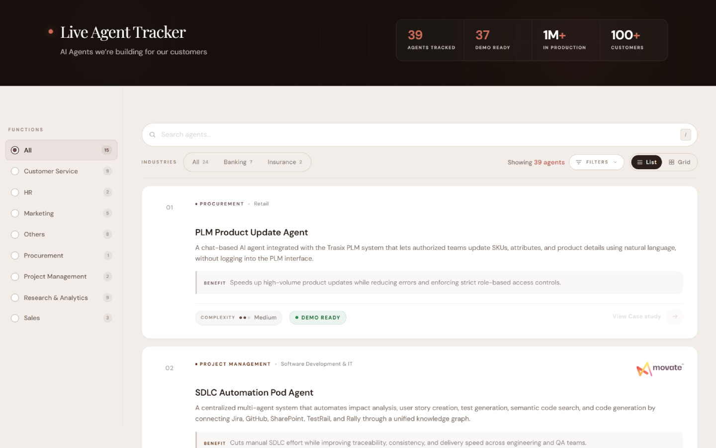 Live Agent Tracker